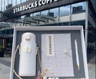 星巴克 starbucks 皮穿鏈珍珠小香風保溫杯 筆記本 筆 絕版熱賣商品