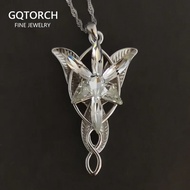 JM95 925 Sterling Silver Arwen Necklace Fashion Fairy Princess Twilight Star Necklace Women's Sweate
