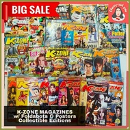 ◩ ▥ ◮ K-ZONE MAGAZINES w/ FOLDABOTS 2 (2012 - 2017)+POSTER, STICKERS &TOYS|Vintage K Zone/KZone Bac
