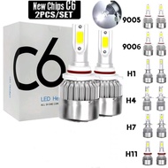 CAR C6 HID LED HEADLIGHT HEADLAMP FOG LIGHT FOG LAMP SPORTLIGHT SPOT LIGHT 6000K FAN 1PAIR