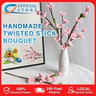 【Next-day delivery】Handwoven Flowers Twisted Stick Sunflower Rose Persimmon Graduation Birthday Gift