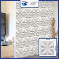 Paus Biru - WALL PANEL 3D PVC WALLPANEL WALLPAPER DINDING / WALL PANNEL 50X50CM TEBAL EMBOSS 29MM