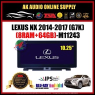 Lexus NX 2014 - 2017 [ 8Ram + 64GB ] Blu-Ray Anti Glare Screen 10.25" inch IPS+ 4G+Carplay Android P