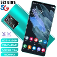 Brand New S21 Ultra 5G Android Smartphone, HD Full Screen, Face ID, Cell Phones, Global Version, 3G, 4G Cellphone 6.7", 16GB, 528GB-mddde