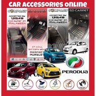 Perodua 5D Car Floor Mat Carpet