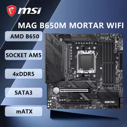 MSI MAG B650M MORTAR WIFI Motherboard Support AMD B650 AM5 Ryzen 7 7800X3D 5 7600X 5 8600G 9 7950X3D