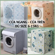 Front Load Washing Machine Cover, Top Load 6-15kg, Waterproof Washing Machine Cover