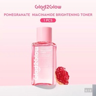 Glad2G Pomegranate Niacinamide Brightening Toner 80ml | Hydrating Toner Glowing Face Essence Calm Re