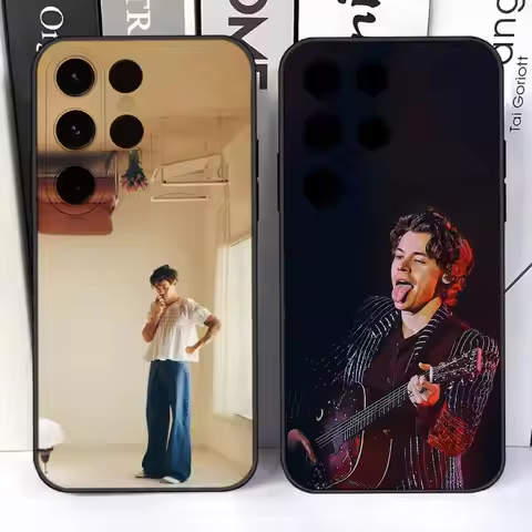 H-Harry Singer S-Styles Phone Case For Samsung S25,S24,Ultra,S20,S30,Plus,S22,S23,Ultra,Plus,5G Soft