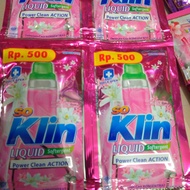 Deterjen Cair SOKLIN Liquid Jumbo 1 RENCENG ISI 12 BONUS 2 PCS  . Soklin Softener Renceng - Soklin S