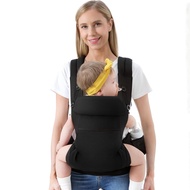 HKAI Baby Carrier, Ergonomic Baby Carrier, Suitable for Newborns to Toddlers, Adjustable Belts and B