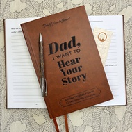 Dad I Want To Hear Your Story Leather Journal A Father's Mather 'S Guided Journal To Share His Life