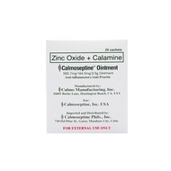 Calmoseptine Zinc Oxide + Calamine Ointment for skin irritations/disturbances 1 Sachet