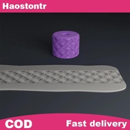 haostontr Clay Stamp Roller Geometric Flower Patterns Relief Rolling Tool Ceramic Clay Texture Wheel