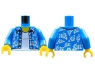 【樂高大補帖】LEGO 樂高 深蔚藍色 夏威夷襯衫【973pb2731c01/60262/60200】MT-10