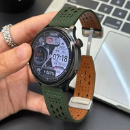适用gt5/4新款手表带透气孔位watch5gt5pro疯马磁吸腕带表带layantan73.my HL26.6.29