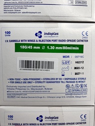 [ BOX ] IV Cannula / Catheter INDOPLAS  BIOFLON (16G 18G 20G 22G 24G 26G) PER BOX 100s