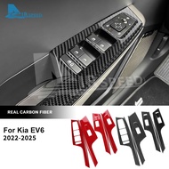2022-2025 Kia EV6 Window Switch Trim Carbon Fiber Interior Modification Auto Parts