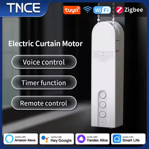 TNCE Chain Motorized Roller WIFI Zigbee, Tuya shutter Blinds Shade Drive Motor, Smart life APP, Voic