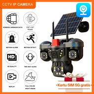 V380 Pro CCTV 8MP 3 Lens CMOS PTZ Security Camera IP66 Waterproof Bidirectional Audio 4G Solar cctv