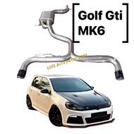 Golf GTI MK6 Extractor Downpipe / Front Pipe Exhaust Stainless Steel, Valvetronic System