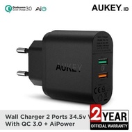 Berkualitas Aukey Charger Iphone Samsung USB Quick Charge 3.0 &amp;