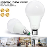 LED Bulb E27 Lamp E14 12W 9W 6W 3W LED Light Bulb 220V Spotlight Lighting Home Cold/Warm White AC 24