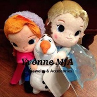 *Yvonne MJA美國代購*美國迪士尼Disney限量正品Frozen冰雪奇緣愛莎安娜公主雪寶抱抱Ｑ版娃娃