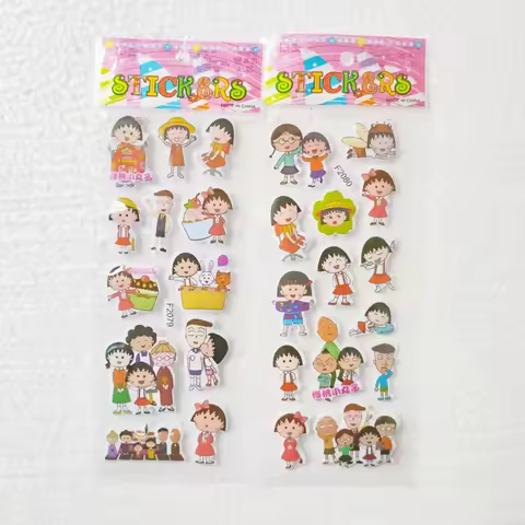6pcs Japan Anime Chibi Moruku Han Stickers Stationery Notebook Scrapbook Paper Diary Kawaii Chibi Ma