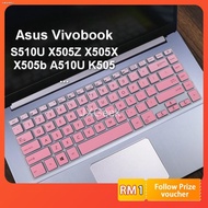 ✼Keyboard Protector Asus Vivobook S510U X505Z X505X X505b A510U S5100 K505 A505ZA Silicone Laptop Asus Keyboard Cover