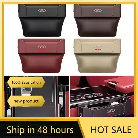 Car Seat Gap Organizer Seat Crevice Slot Storage Box For Audi A1 A3 A4 A5 A6 B5 B6 B7 B8 C5 C6 C7 A7