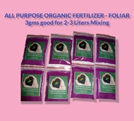 All Purpose Soluble Oraganic Fertilizer - Foliar 3gms goof for 2-3 Liters of water