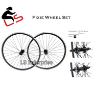 700C 24" 24x13/8 20x13/8 Fixie Wheel Set Bicycle Fixie Bike Rim Basikal