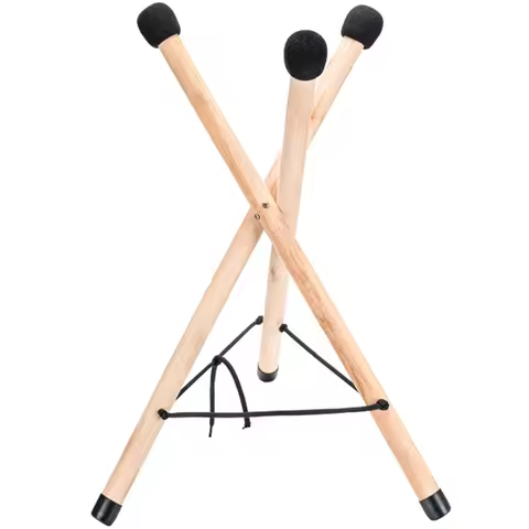 Hand Pan Drum Tongue Drum Holder Wooden Stable Tripod Tongue Drum Bracket Stand for Handpan Display 