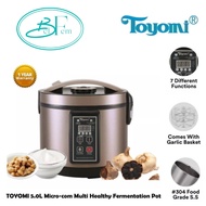 TOYOMI 5.0L Micro-com Multi Healthy Fermentation Pot (Black Garlic / Yogurt / Vinegar / Kimchi / Wine Maker) BGM 8810