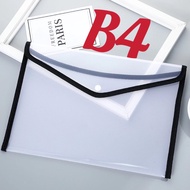 PVC B4 transparent button document bag office/school supplies/giveaway