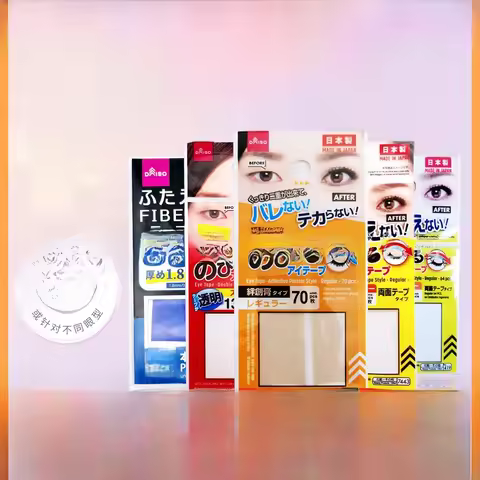 Invisible Matte Wide And Narrow Types Japanese Daiso Double Eyelid Tape Transparent Skin Color 64/86