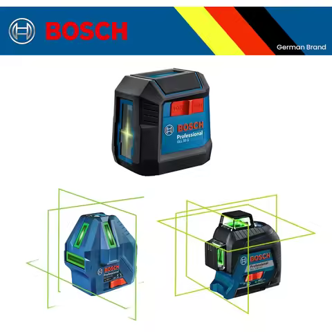 Bosch Professional Laser Level Green Beam Self-Leveling Cross-Line Laser Gradienter Rangefinders GLL
