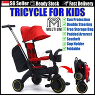 Kids Tricycle Red | Tricycle | Kid Bicycle | Baby Stroller | Strike fir kid | Foldable Bicycle | Kids Tricycle Stroller