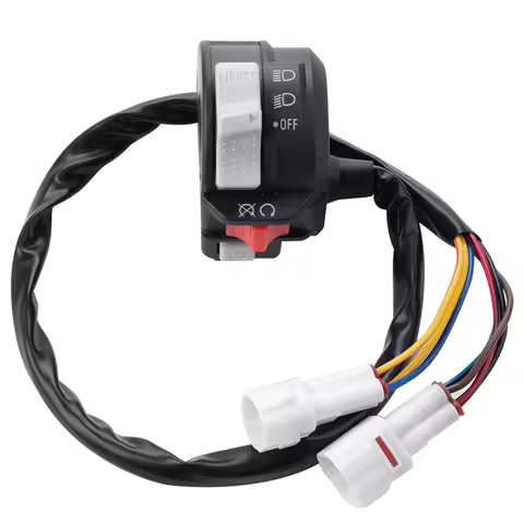 For YFZ450 Grizzly Raptor 250 125 Compatible Left Handlebar Switch Run Off Start Headlight 4KB-83973