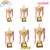 JUNE1 Customizable Gold Award Trophy 29/33/36/41/46/51cm, Metal Sports Cup for Champions
