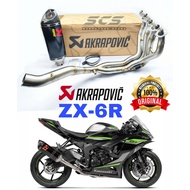 S-K6R11-RC/1 AKRAPOVIC Original Exhaust Kawasaki ZX-6R Muffler Carbon Full System Stainless Steel ZX