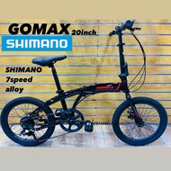 （READY STOCK）GOMAX ALLOY FOLDING BIKE 20inch SHIMANO 7speed/Basikal lipat 20inch/Foldable bike/Basik