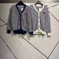 PLAY CDG V NECK CARDIGAN