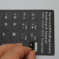 1pcs Spanish Russian Arabic French German Hebrew Italian Korean Computer German Language Waterproof Standard Keyboard Stickers