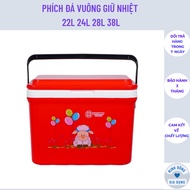 Square ice thermos 22L 24L 28L 38L Viet Nhat (Multi-purpose square ice bucket)