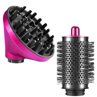 Upgraded Diffuser & Large Round Volumizing Brush Attahcment for Dyson Airwrap HS05 HS01