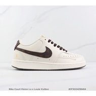 Kasut Sneaker Nike Court Vision Lo x Louis Vuitton Louis Vuitton Nike Kasut Kasual Rendah Atasan