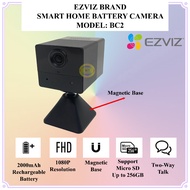 Ezviz BC2 1080P 2MP Indoor Wi-Fi Smart Home Battery Wireless CCTV Security Camera