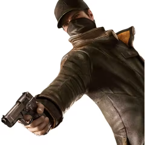 High Quality Watch Dogs Cosplay Aiden Pearce Leather Windbreaker Clothes Long Trench Coat With Hat C